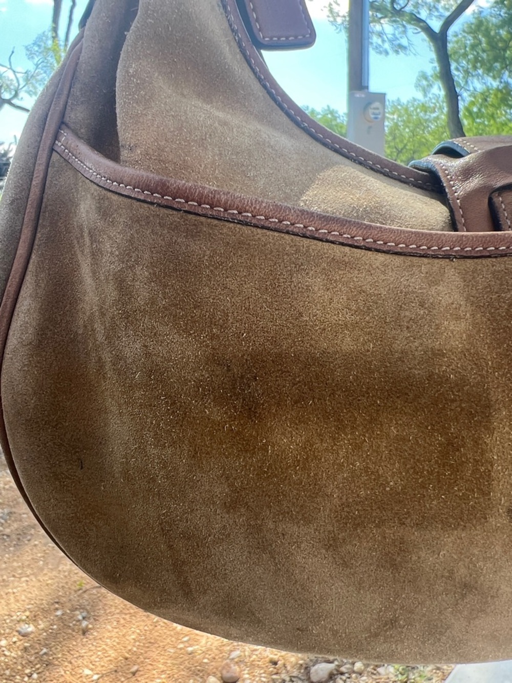 Coach  SOHO Vintage 7559 Suede Hobo Bag Tan Brown Leather Y2K Shoulder Bag GUC - Picture 16 of 16